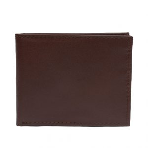 Billetera Básica Café/ Rojo Vestimenta
