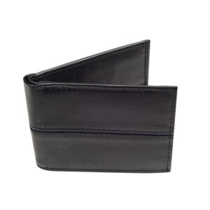 Billetera Medina Vestimenta Negro con Azul Marino
